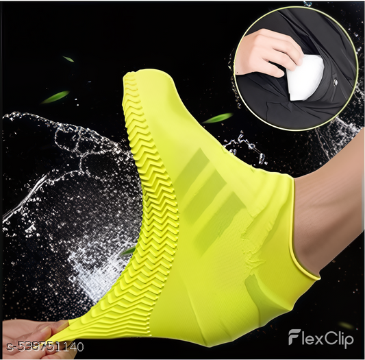 Reusable Waterproof Silicone Shoe Covers – Anti-Slip, Foldable